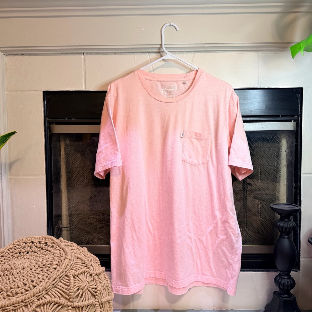 Penguin Men's Pink T-Shirt